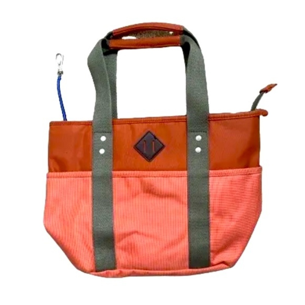 Uncle K Brazil Women Orange Brown Bag Tote Water Resistant Double Handles,zip